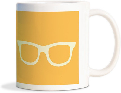 Red Flower stylish swag Coffee Ceramic Mug(350 ml), White
