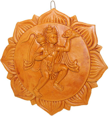 Sarvsiddhi Terracotta Plain Hanumanji Wall Hanging Decorative Showpiece - 4 cm(Terracotta, Brown) 
Sarvsiddhi Terracotta Plain Hanumanji Wall Hanging Decorative Showpiece - 4 cm(Terracotta, Brown)