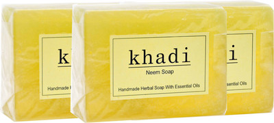 Vagad's Khadi Neem Soap(375 g, Pack of 3)