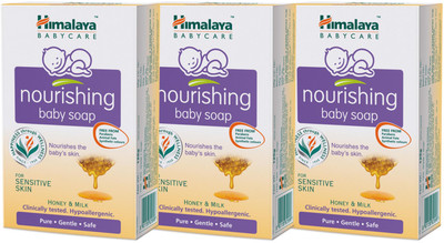 Himalaya Nourishing Baby Soap(125 g, Pack of 3)