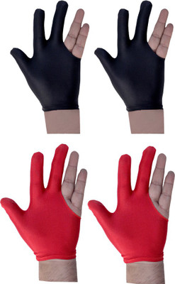 Sportshour pool Billiard Gloves (, Black, Red