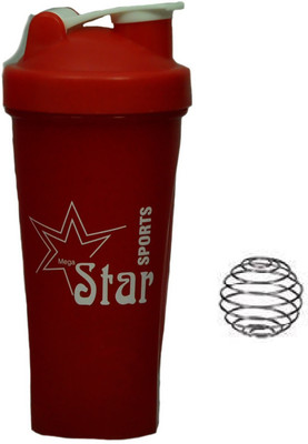 mega star red Shaker Bottle red protein mixer 700 ml red with blender wire ball 700 ml Shaker(Pack of 1, Red)
mega star red Shaker Bottle red protein mixer 700 ml red with blender wire ball 700 ml Shaker(Pack of 1, Red)