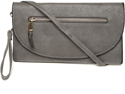 Mast & Harbour Casual Grey Clutch