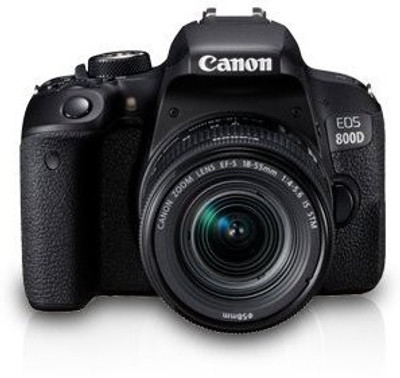 Canon EOS 800D DSLR Camera Body with Single Lens: EF S18-55 IS STM (16 GB SD Card + Camera Bag)(Black)
Canon EOS 800D DSLR Camera Body with Single Lens: EF S18-55 IS STM (16 GB SD Card + Camera Bag)(Black)