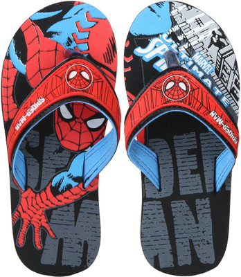 Spiderman Boys Slip On Slipper Flip Flop(Black, Black blue