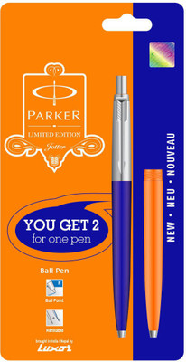 Parker Jotter Standard CT Blue with Orange Barrel Ball Pen