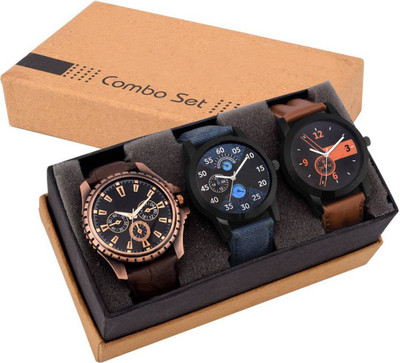 Fancy FAN-Combo Of Three Watch - For Men