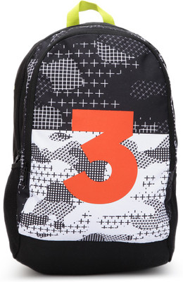ADIDAS K BP YK 3 4 L Backpack(Black, White)