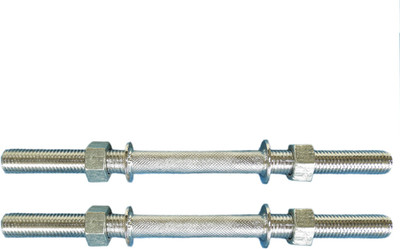 Royal 14 inch 2pc Silver Chrome 27mm1 Weight Lifting Bar(Silver)