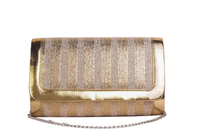Rysha Casual Gold Clutch