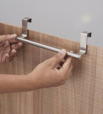 JVS Kitchen Towel Bar Steel Wall Shelf(Number of Shelves - 1)