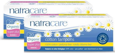 Natracare Organic Cotton Super Plus Tampons(Pack of 40)