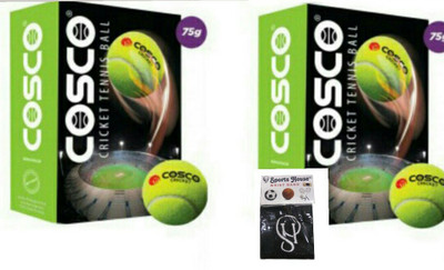 Cosco (Pack of 12) Light - Cricket Tennis Ball(Pack of 12, Yellow)