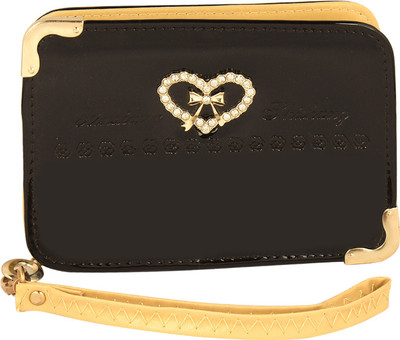 NIHAR Casual Black Clutch