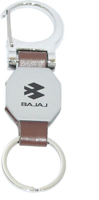 Aura Aura Imported Bajaj Bike Metal & Leather Hook Key Chain