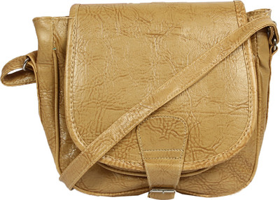 Fourdatr Women Casual Beige PU Sling Bag