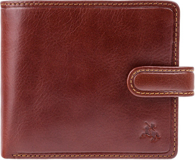Visconti Men Tan Genuine Leather Wallet(7 Card Slots)