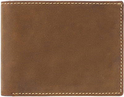 Visconti Men Tan Genuine Leather Wallet(6 Card Slots), Oil tan
