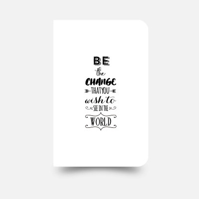 inkFlap Pocket-size Journal(FlapBook Mini Premium Notebook - Be The Change (White), White)
inkFlap Pocket-size Journal(FlapBook Mini Premium Notebook - Be The Change (White), White)