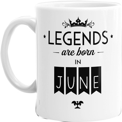 Stonic LEEGND_JuN Ceramic Mug(350 ml), White