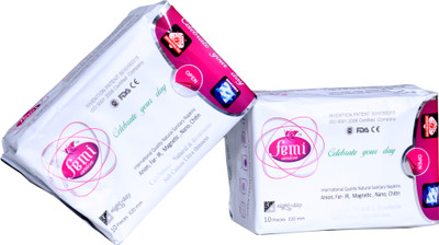 LADY ANION LADY ANION FEMI ANION EXTRA LARGE SANITARY NAPKIN(320MM-10 PADS) Sanitary Pad(Pack of 2)
LADY ANION LADY ANION FEMI ANION EXTRA LARGE SANITARY NAPKIN(320MM-10 PADS) Sanitary Pad(Pack of 2)