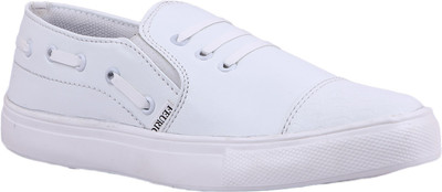 Feurick Slip On Sneakers For Men(White