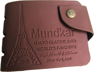 peacock mundkar Boys Brown Canvas Wallet(3 Card Slots)