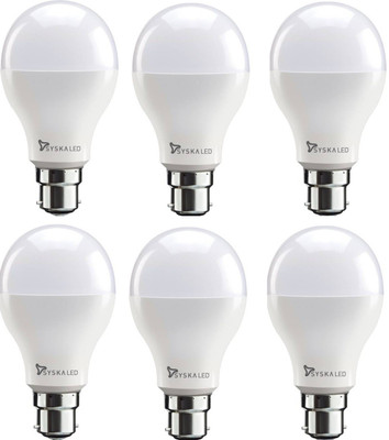 Syska 15 W Standard B22 LED Bulb(White, Pack of 6)