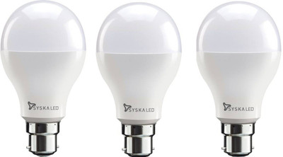 Syska 18 W Standard B22 LED Bulb(White, Pack of 3)