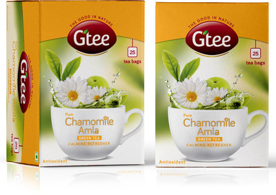 GTEE GTEE Green Tea Bags-Chamomile (25 Tea bags X 2PACKS) Chamomile Green Tea Bags Box(100 g)
GTEE GTEE Green Tea Bags-Chamomile (25 Tea bags X 2PACKS) Chamomile Green Tea Bags Box(100 g)