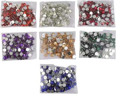 AM Round Multicolor Kundan Stones Crystal Edged Pastable for Jewellery Making/Decoration & Crafts !! Pack of 350 Stones 6mm - Multicolor
AM Round Multicolor Kundan Stones Crystal Edged Pastable for Jewellery Making/Decoration & Crafts !! Pack of 350 Stones 6mm - Multicolor