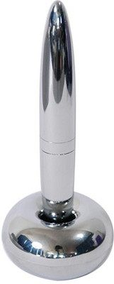 Gadget Hero's 1 Compartments Steel Pen Holder(Silver)