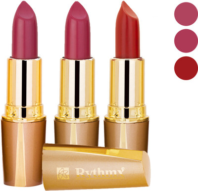 Rythmx Dry Creamy Matte Lipstick Combo Set Of 3 Pcs 10(Red, Purple, Orange, Pink, Brown, 12 g)
Rythmx Dry Creamy Matte Lipstick Combo Set Of 3 Pcs 10(Red, Purple, Orange, Pink, Brown, 12 g)