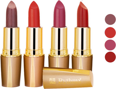 Rythmx Superme Creamy Matte Lipstick Combo Set Of 4 Pcs 21(Brown, Pink, Red, Purple, Orange, 16 g)
Rythmx Superme Creamy Matte Lipstick Combo Set Of 4 Pcs 21(Brown, Pink, Red, Purple, Orange, 16 g)