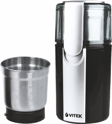 VITEK VT-1541 BK-I 200 W Mixer Grinder(Steel:Black, 2 Jars)