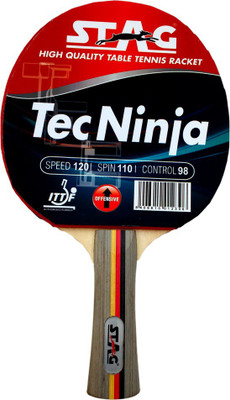 Stag Tec Ninja With Deluxe Case Table Tennis Racquet Red, Black Table Tennis Racquet(190 g), Black;red
Stag Tec Ninja With Deluxe Case Table Tennis Racquet Red, Black Table Tennis Racquet(190 g), Black;red