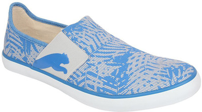 Puma Lazy Slip On Graphic DP Sneakers For Men(Blue, Gray violet-french blue