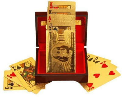 VibeX ™ 24K Carat Dollar Design Foil Plated Poker Playing Cards Perfect Gift(Gold)
VibeX ™ 24K Carat Dollar Design Foil Plated Poker Playing Cards Perfect Gift(Gold)