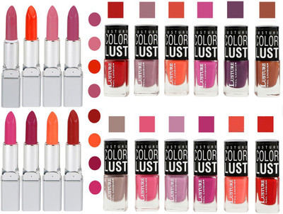 Ramble Lipstick and Nail polish Neon Shades Gift Pack set combo 0016(Set of 20)
Ramble Lipstick and Nail polish Neon Shades Gift Pack set combo 0016(Set of 20)