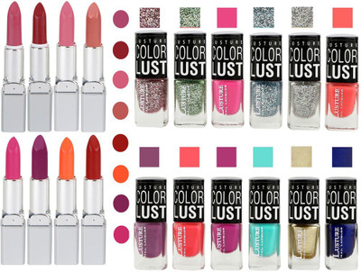 Ramble Lipstick and Nail polish Neon Shades Gift Pack set combo 0021(Set of 20)
Ramble Lipstick and Nail polish Neon Shades Gift Pack set combo 0021(Set of 20)