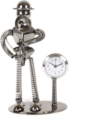 Jewel Fuel Iron Table Clock And Musician Playing Saxophone Decorative Showpiece - 22 cm(Iron, Grey)
Jewel Fuel Iron Table Clock And Musician Playing Saxophone Decorative Showpiece - 22 cm(Iron, Grey)