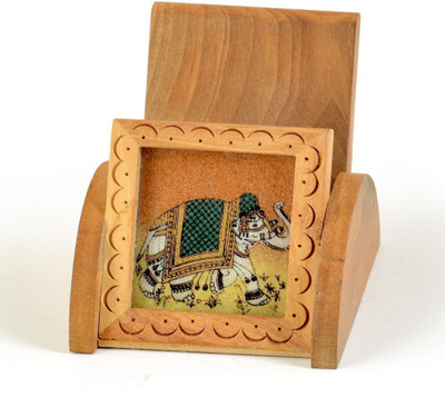 Kaarigar 1 Compartments Wood Mobile Stand(Brown)