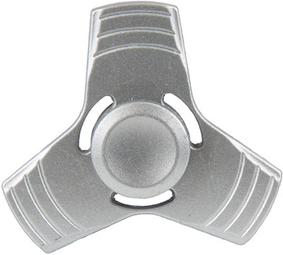 Heirloom Quality Metal UFO Fidget Spinner- 3 Min Spin - Silver(Silver)