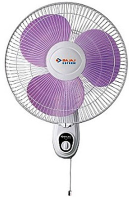 Bajaj ESTEEM 400 MM 3 Blade Wall Fan(Peppy Red, Pack of 1), Multicolor