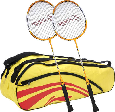 Li-Ning Smash XP 710 (Set of 2) Badminton Racquets + ABDJ118 Kitbag Yellow Badminton Kit
Li-Ning Smash XP 710 (Set of 2) Badminton Racquets + ABDJ118 Kitbag Yellow Badminton Kit