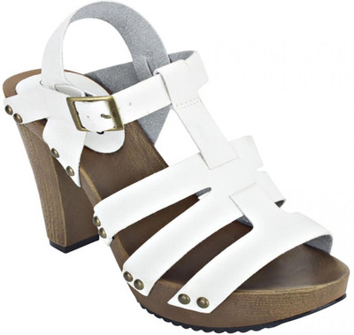 estatos Women White Heels
