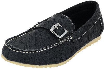 LeatherKraft Loafers For Men(Black