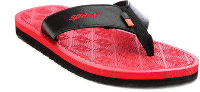 Sparx SFG-2069 Slippers, Black red