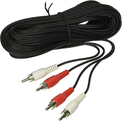 C&E TV-out Cable 25 feet 2 RCA Male to Male Audio Cable (2 White/2 Red Connectors)(Black, For DVD, 7.5 m)
C&E TV-out Cable 25 feet 2 RCA Male to Male Audio Cable (2 White/2 Red Connectors)(Black, For DVD, 7.5 m)
