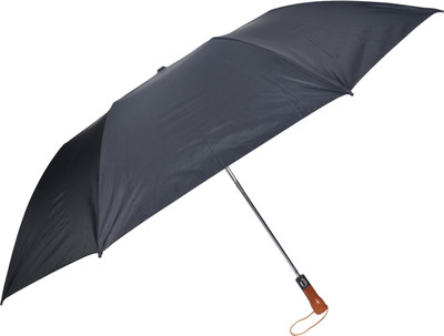 Fendo 2 Fold Black silver 2 person Umbrella(Black)